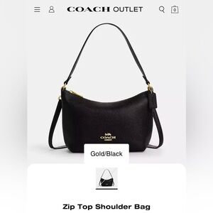 Coach Zip Top Shoulder/ Crossbody bag